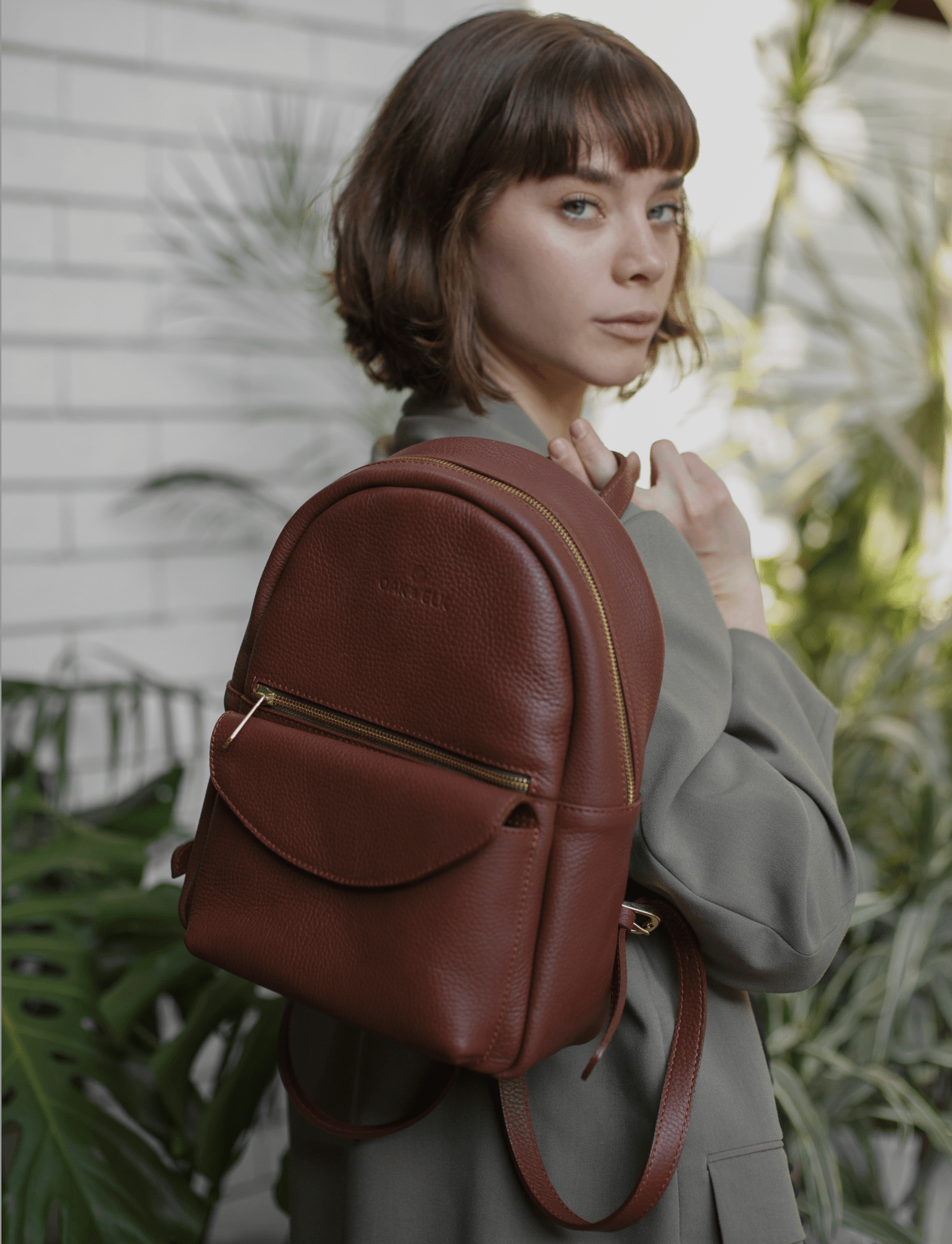 classy leather backpack Brown Laptop for Work for Men – The Real Leather Co Description This stylish design features Front and Side Pockets Top Grain Leather Backpack For
