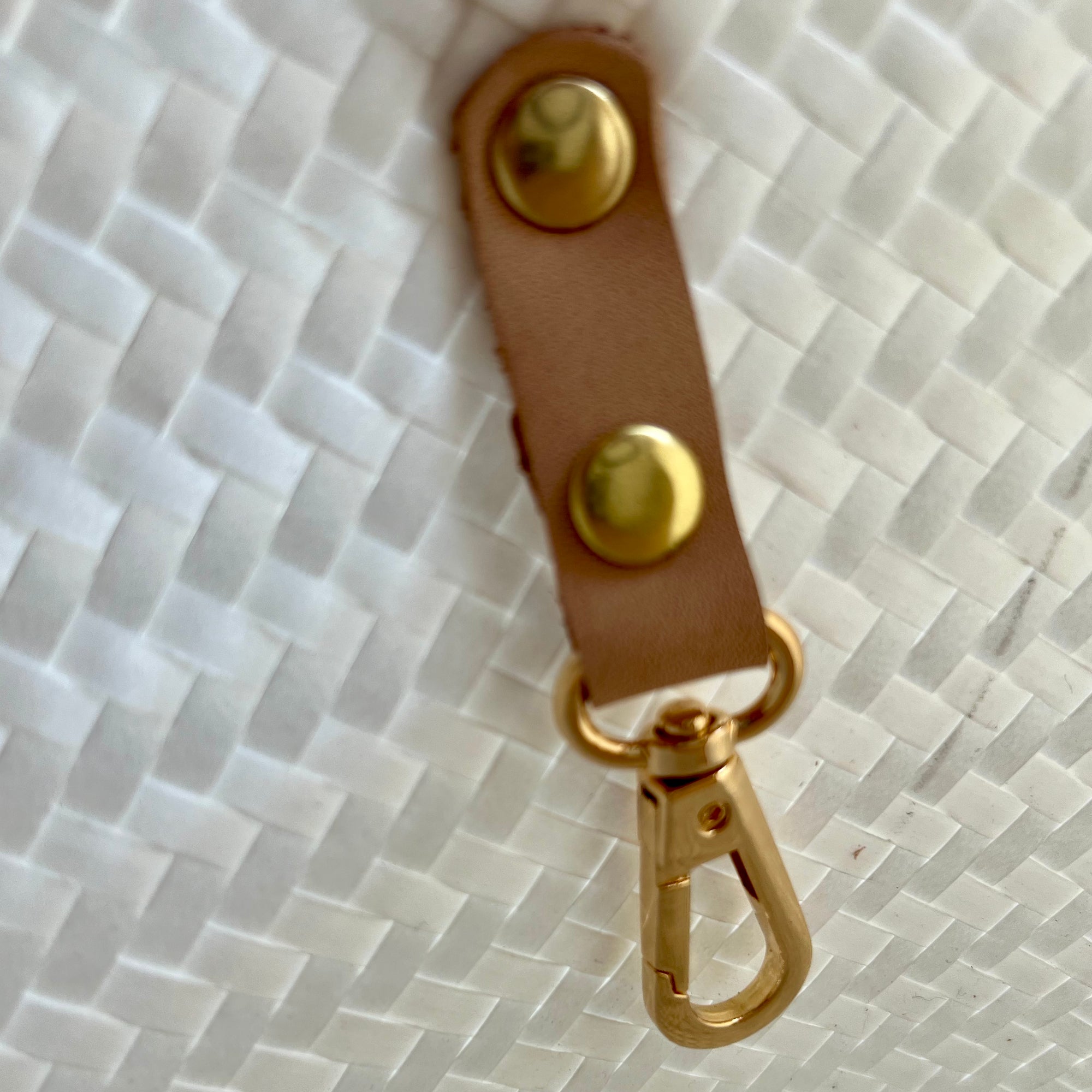 Ana Woven Leather & Plastic Crossbody Bag - OAK & ELK