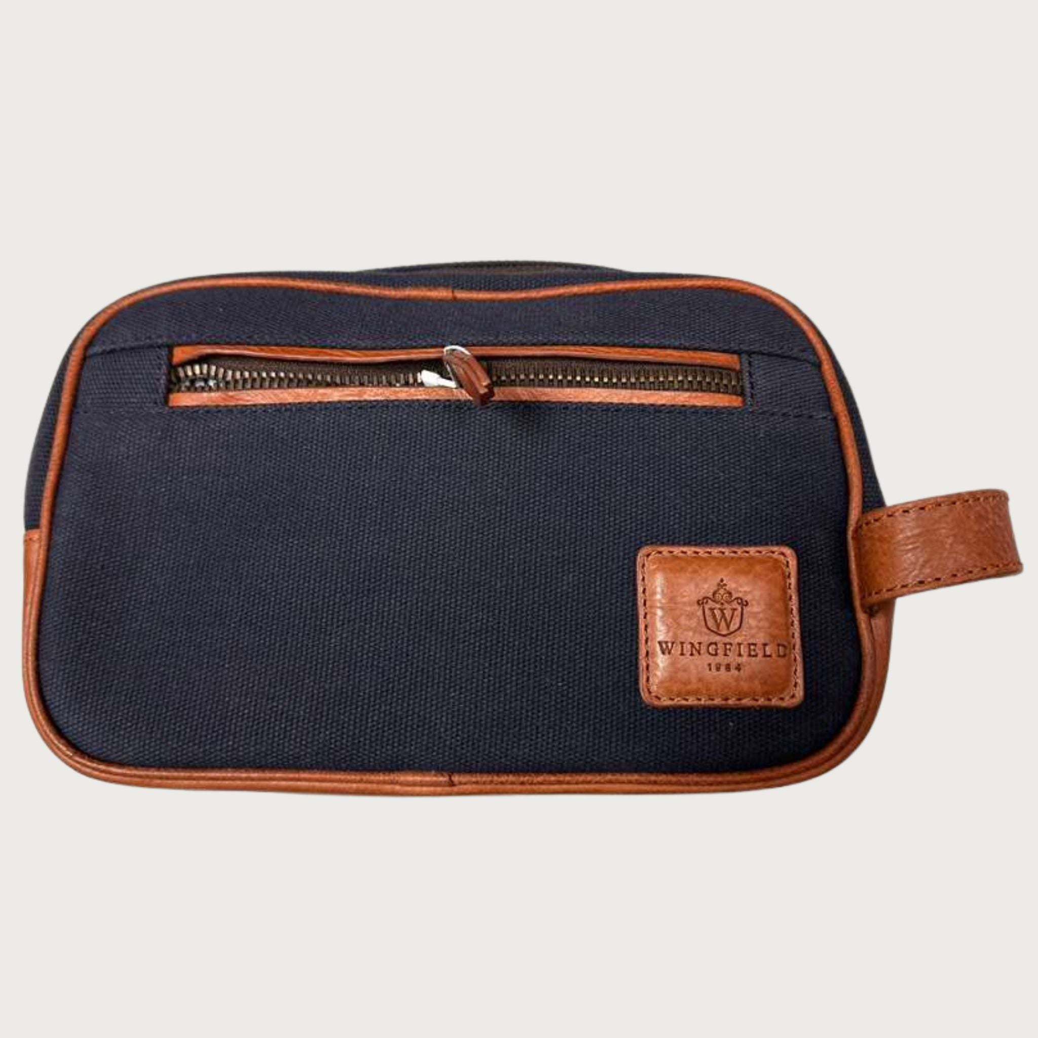 Wingfiel Canvas Dopp Kit – Handcrafted Leather by OAK & ELK