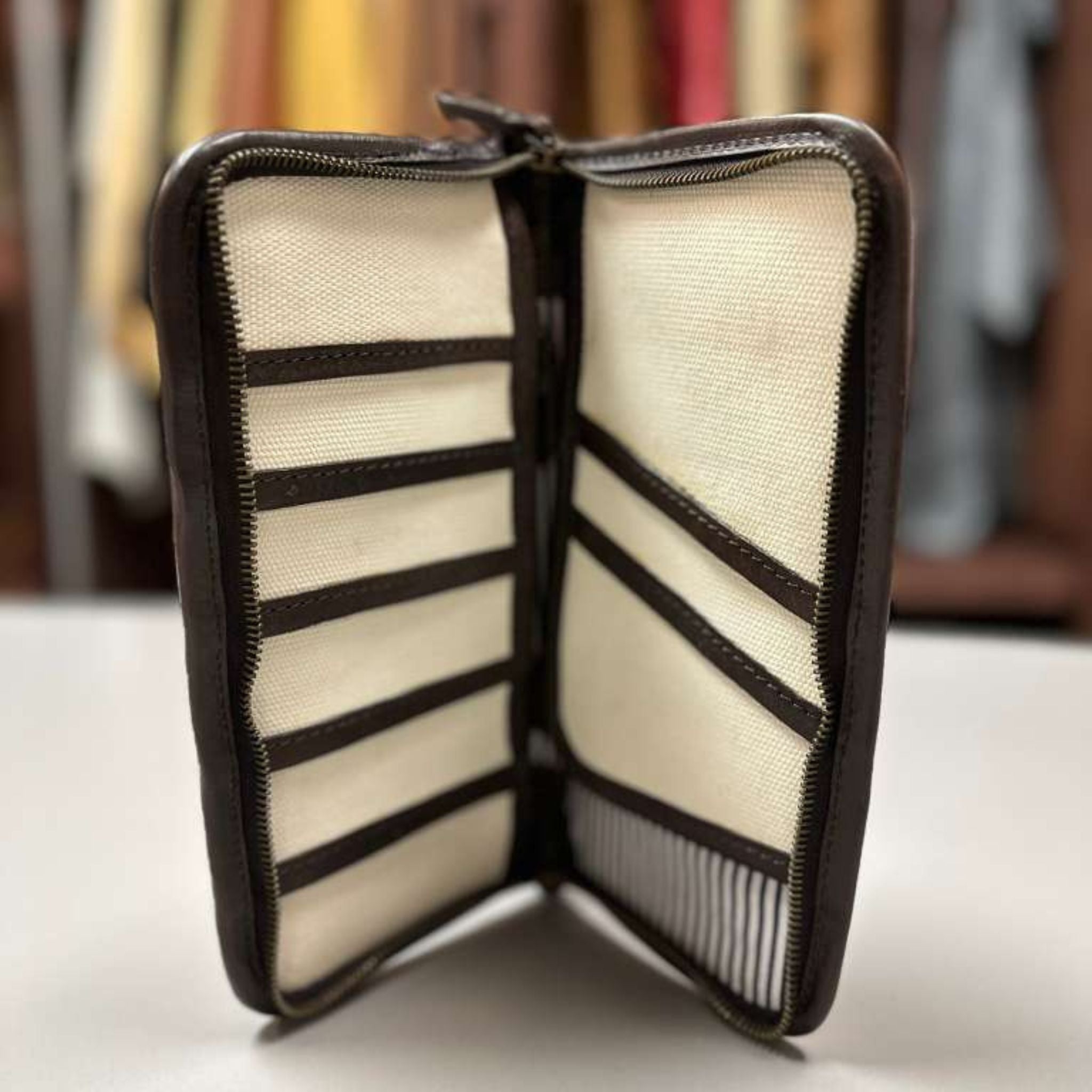 Wingfield Canvas Passport Wallet – Handcrafted Leather by OAK & ELK