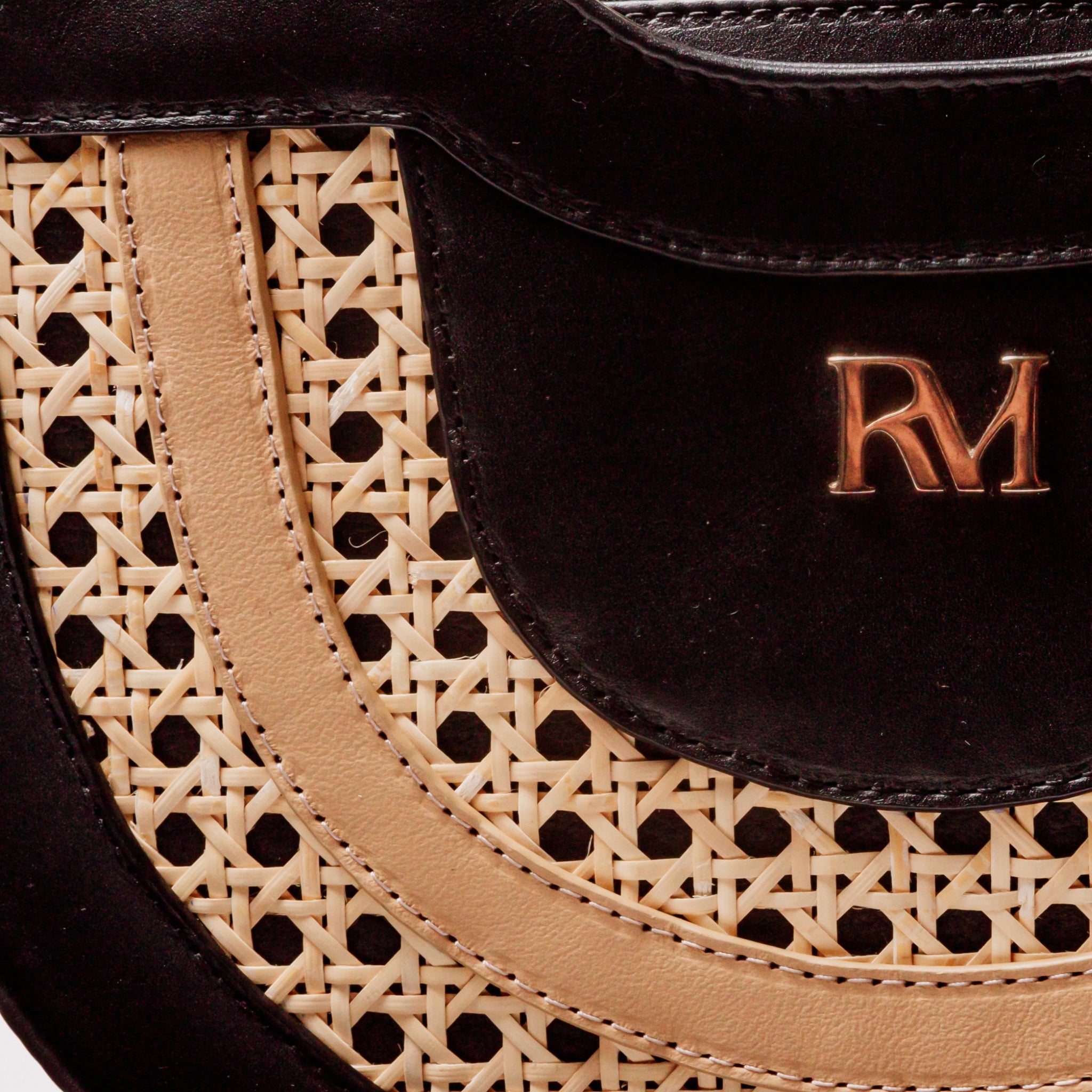 Dayami Half-Moon Crossbody Handbag – Cane & Leather - OAK & ELK