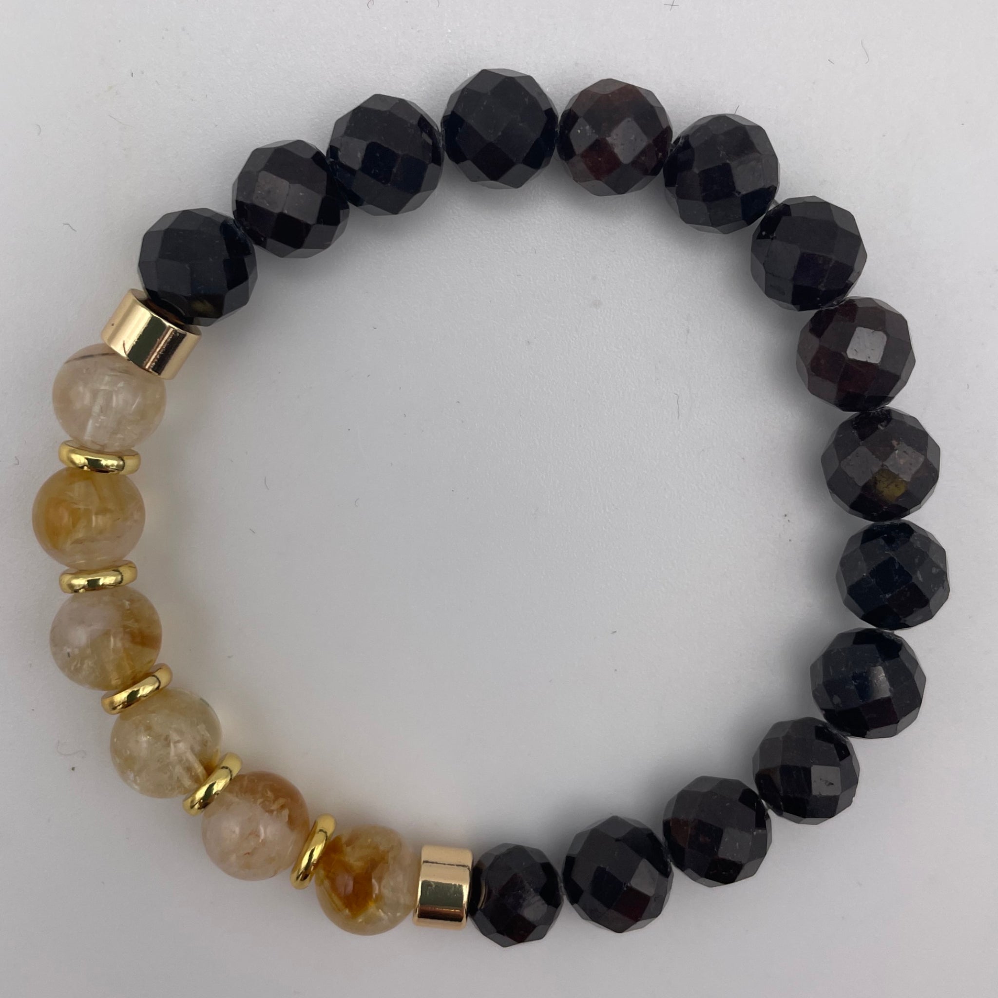 Garnet and citrine bracelet discount
