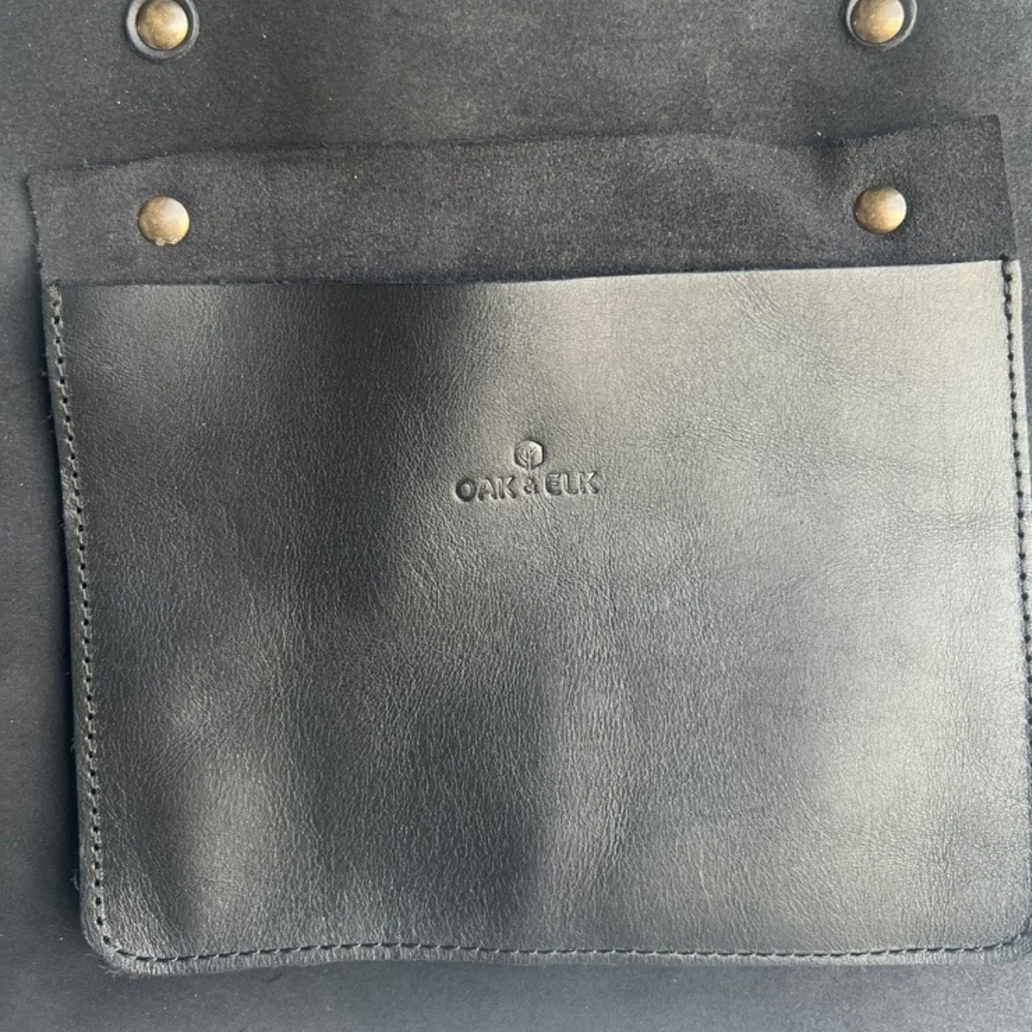 Full grain leather tote bag – Classic design by OAK & ELK, unlined, spacious, handmade and perfect for everyday use