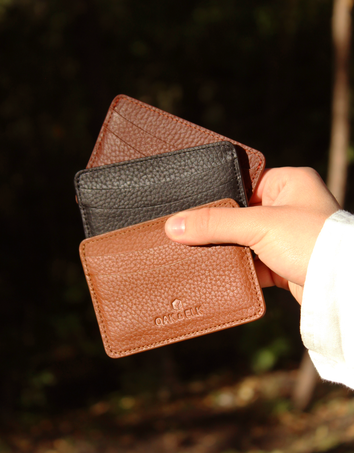 Oak and Elk cardholder leather