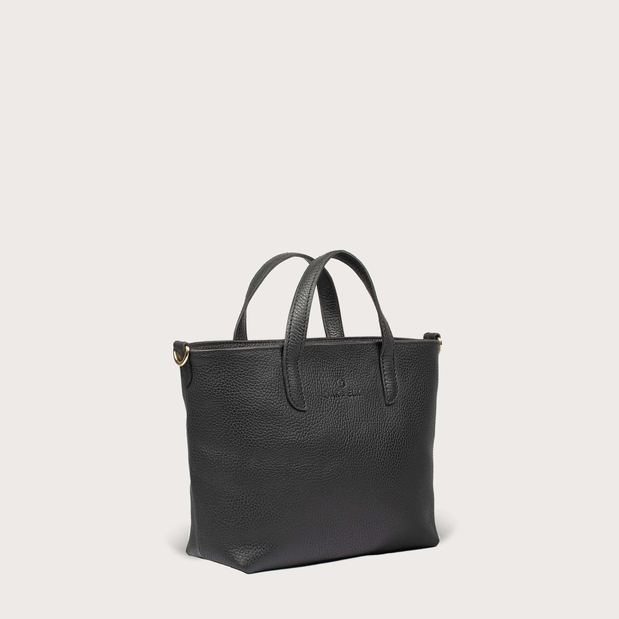 Leather crossbody bag – Emily by OAK & ELK, full grain leather with zipper closure, adjustable strap and inner pocket