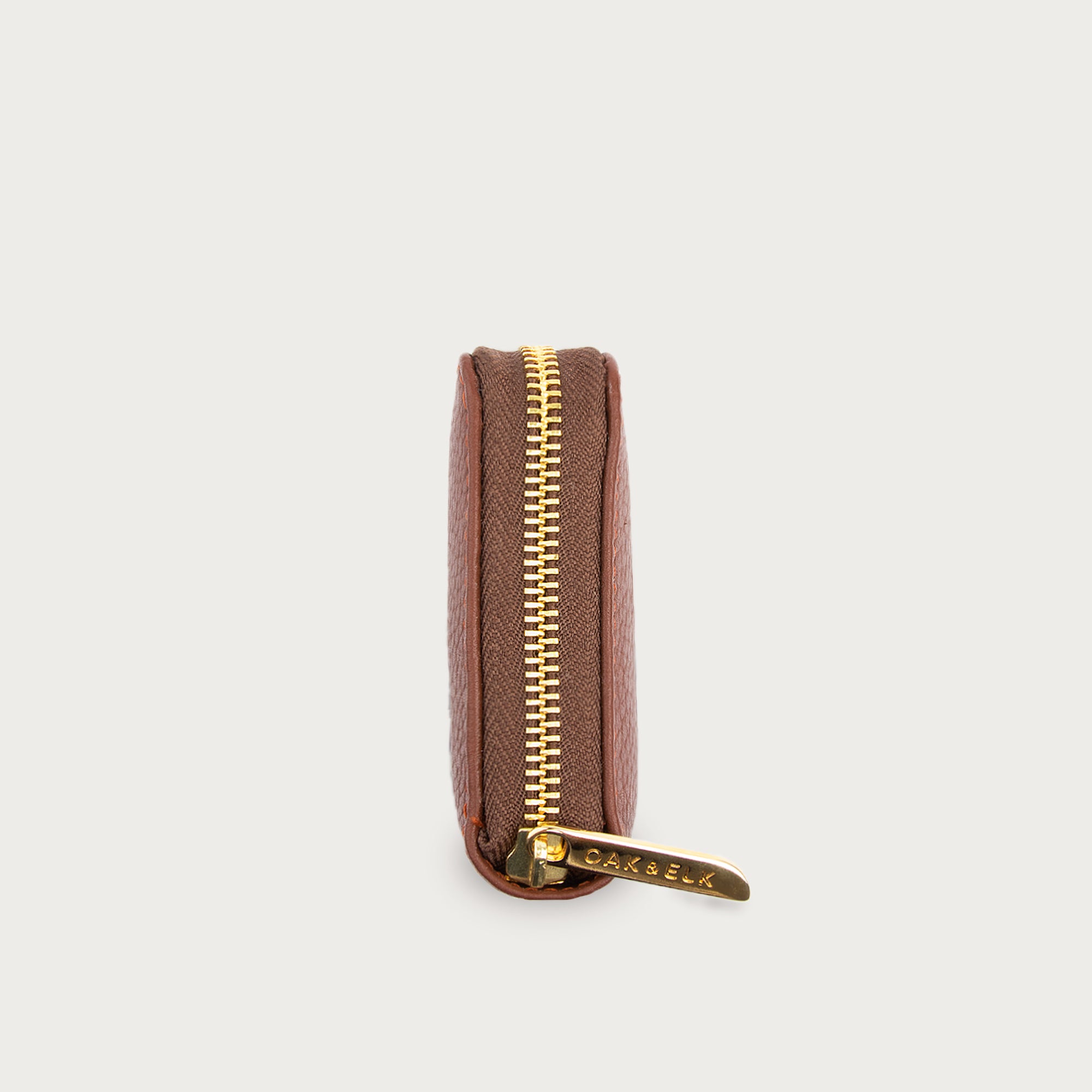 Large leather wallet with zipper closure and card slots — perfect for essentials and everyday carry.