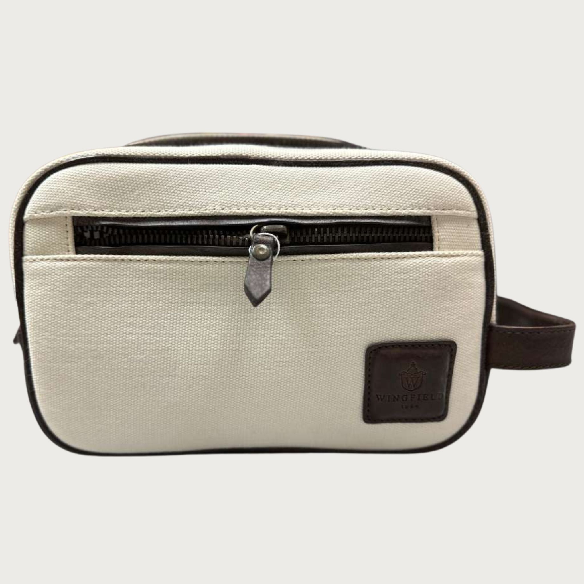 Wingfiel Canvas Dopp Kit – Handcrafted Leather by OAK & ELK