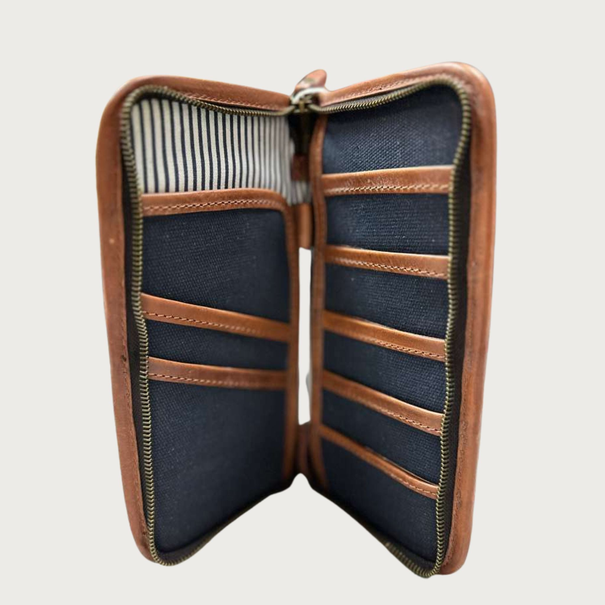 Wingfield Canvas Passport Wallet – Handcrafted Leather by OAK & ELK