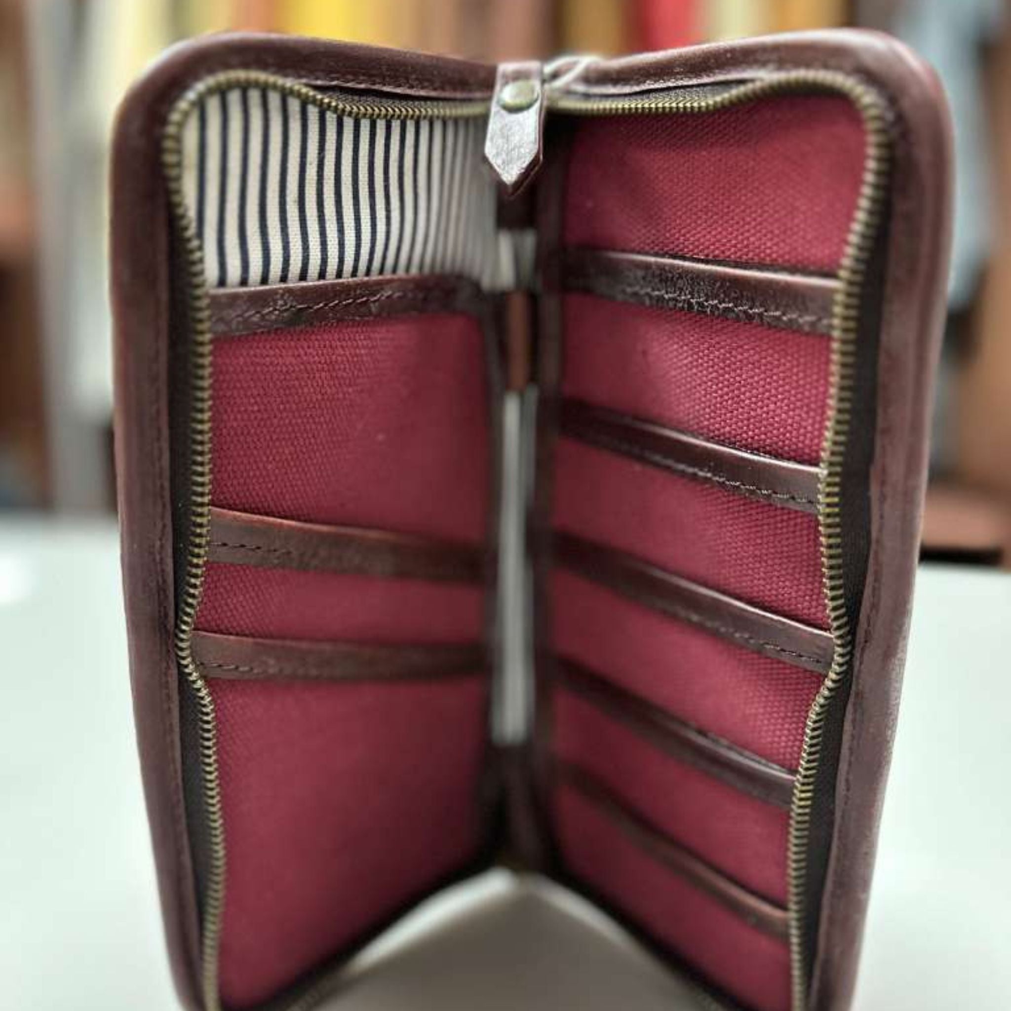 Wingfield Canvas Passport Wallet – Handcrafted Leather by OAK & ELK