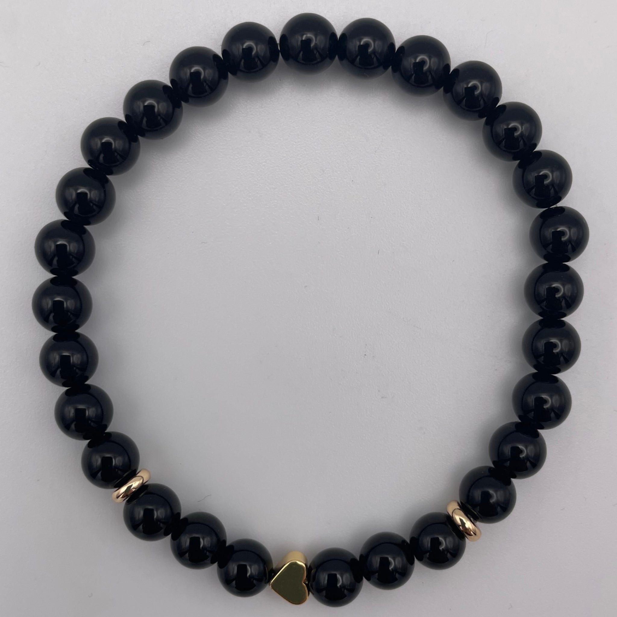 Onyx Heart Bracelet - OAK & ELK