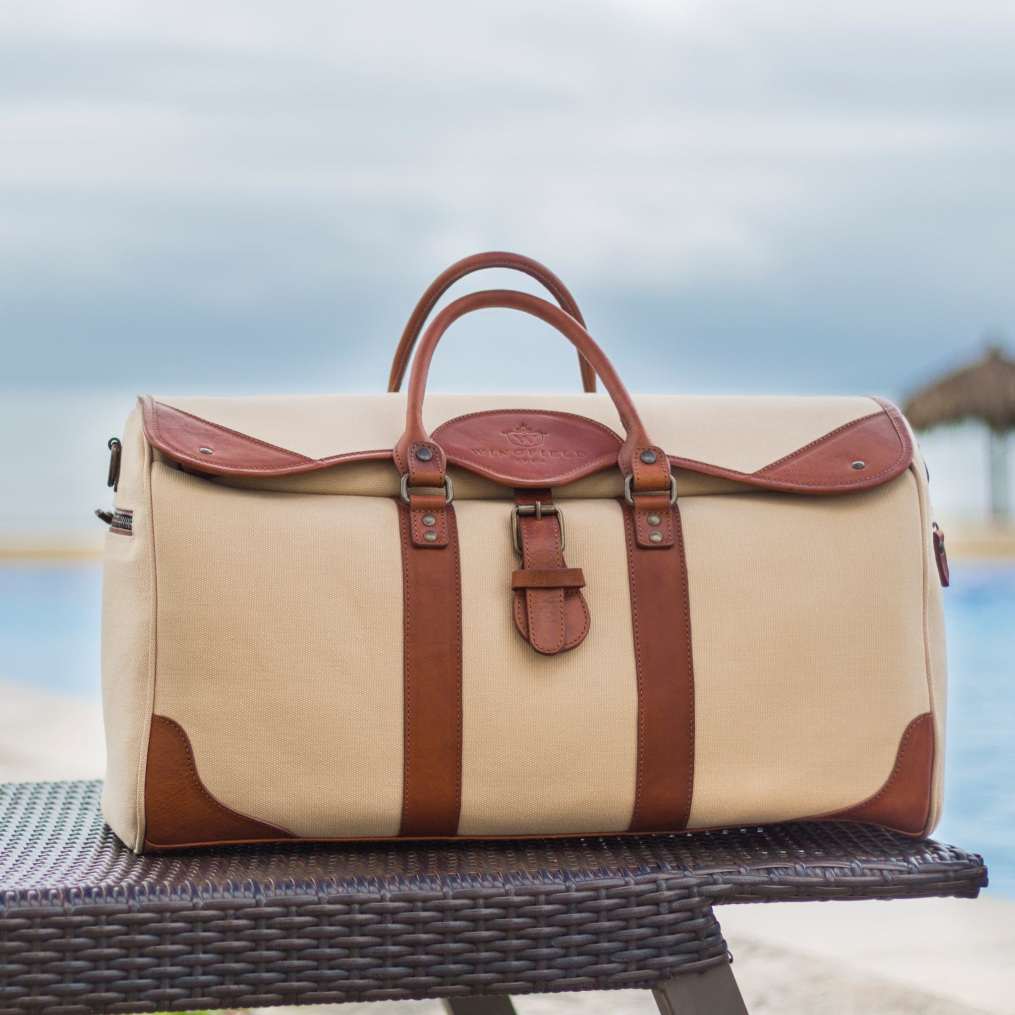 Canvas & Leather Duffel – Wingfield Large by OAK & ELK
