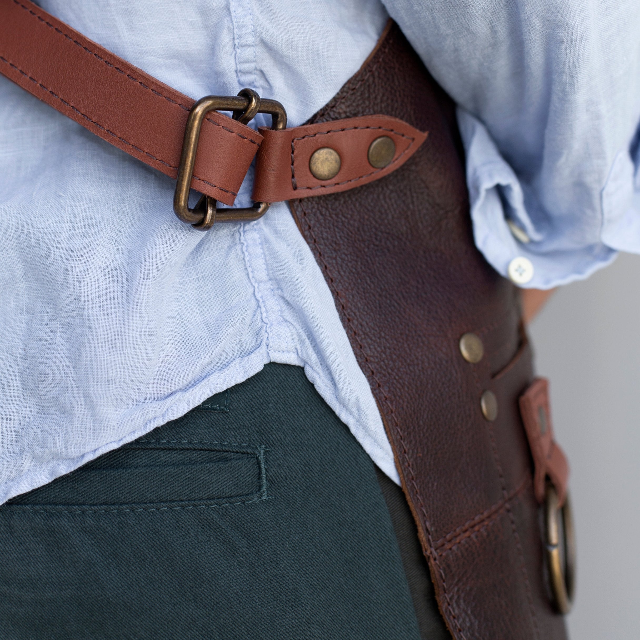 Max Leather Apron - OAK & ELK