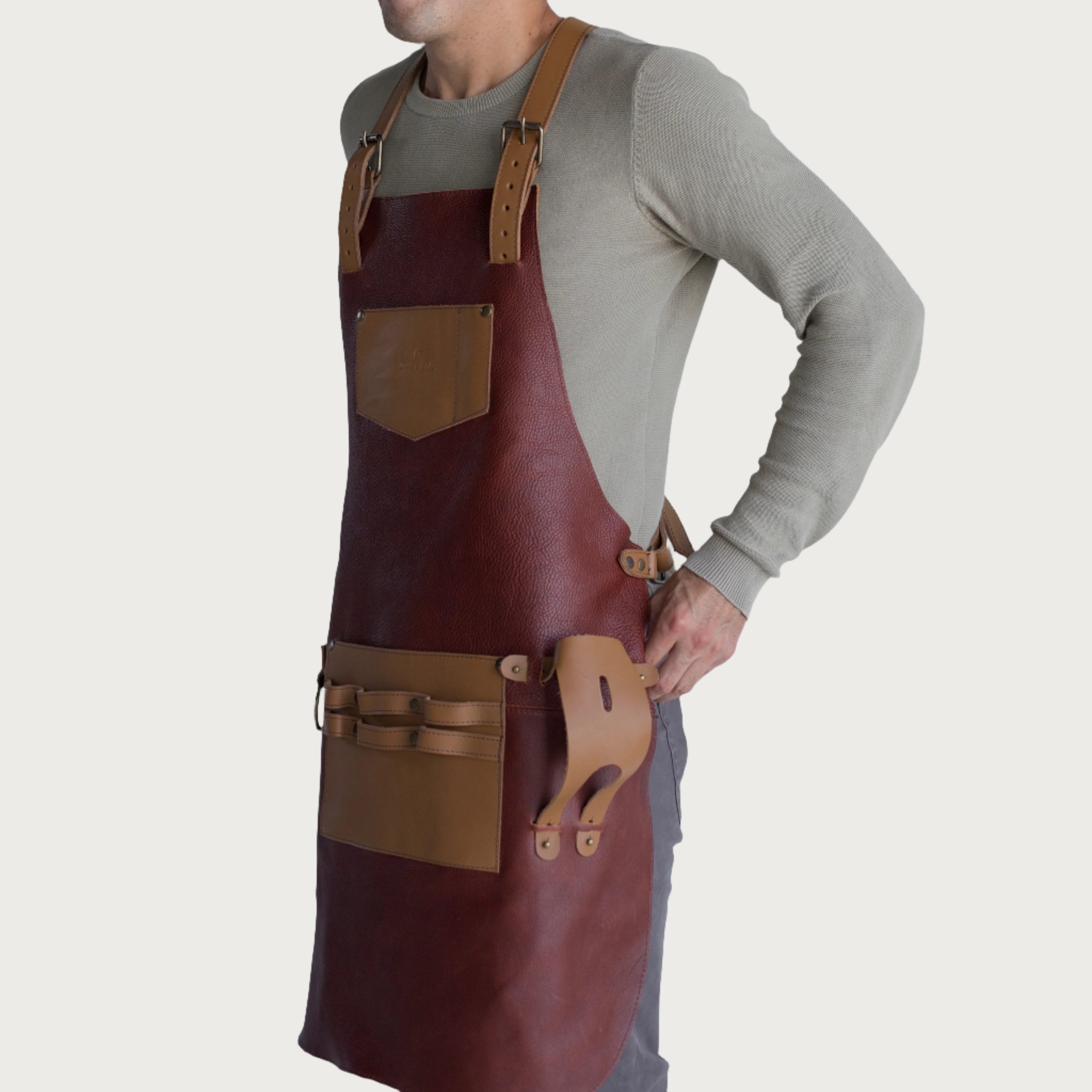 Max Leather Apron - OAK & ELK